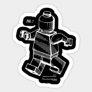 Lego Man Minifigure Patent Image Sticker